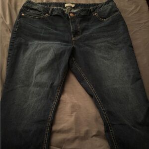 M jeans-classic. mid rise. flare leg.  22w